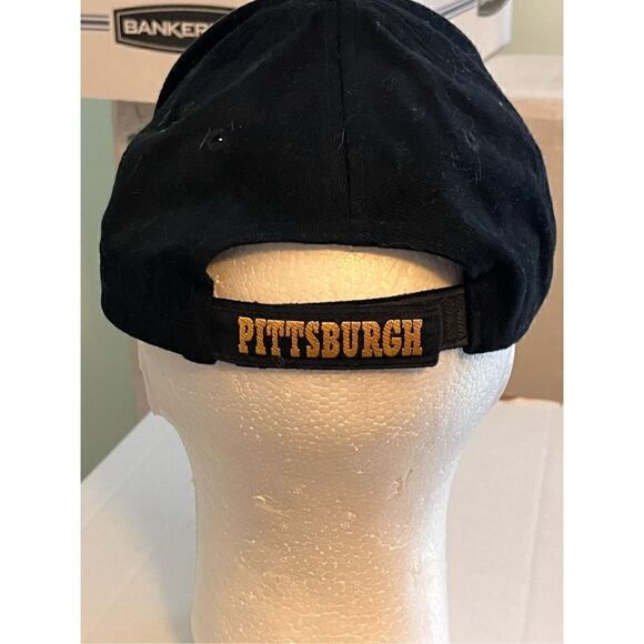 Vintage Logo 7 NFL Pittsburgh Steelers Black Embroidered Snapback. One Size - Picture 4 of 4